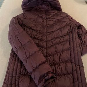 Michael Kors burgundy puffer jacket!